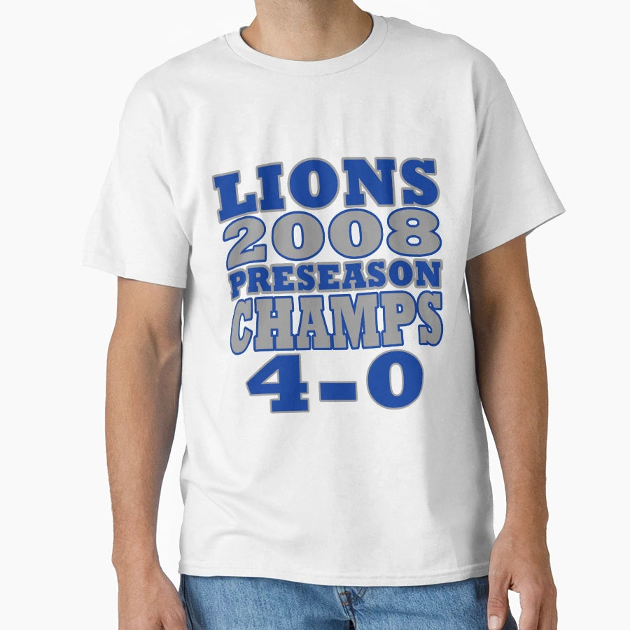 Funny Lions Football Preseason T-Shirt - Casual Everyday Wear Unisex - T-Shirt, Sweatshirt, Hoodie