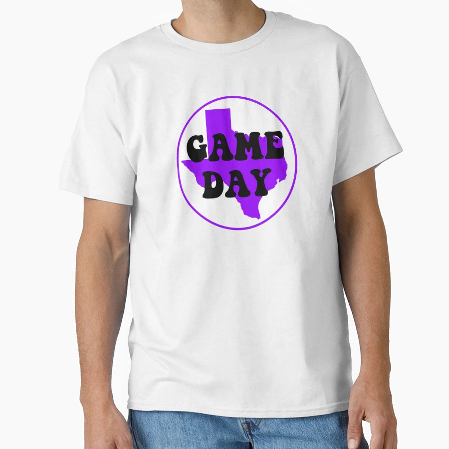 Purple Texas Game Day T-Shirt - Graphic Print for Adults - T-Shirt, Sweatshirt, Hoodie