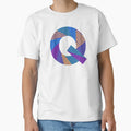 Alphabet Letter Q Screen T-Shirt - Casual Everyday Wear Men Women - T-Shirt, Sweatshirt, Hoodie