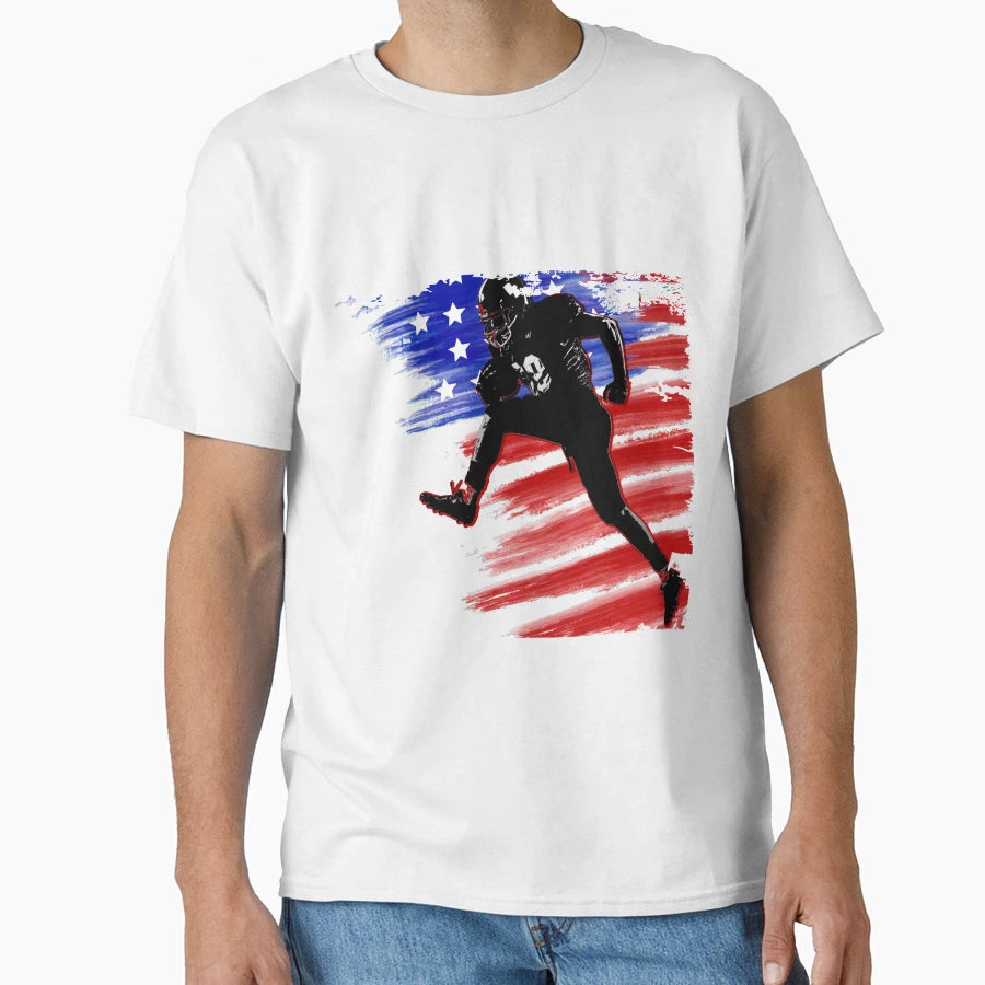 American Football Player America Usa T-Shirt - Streetwear Style Men Women - T-Shirt, Sweatshirt, Hoodie