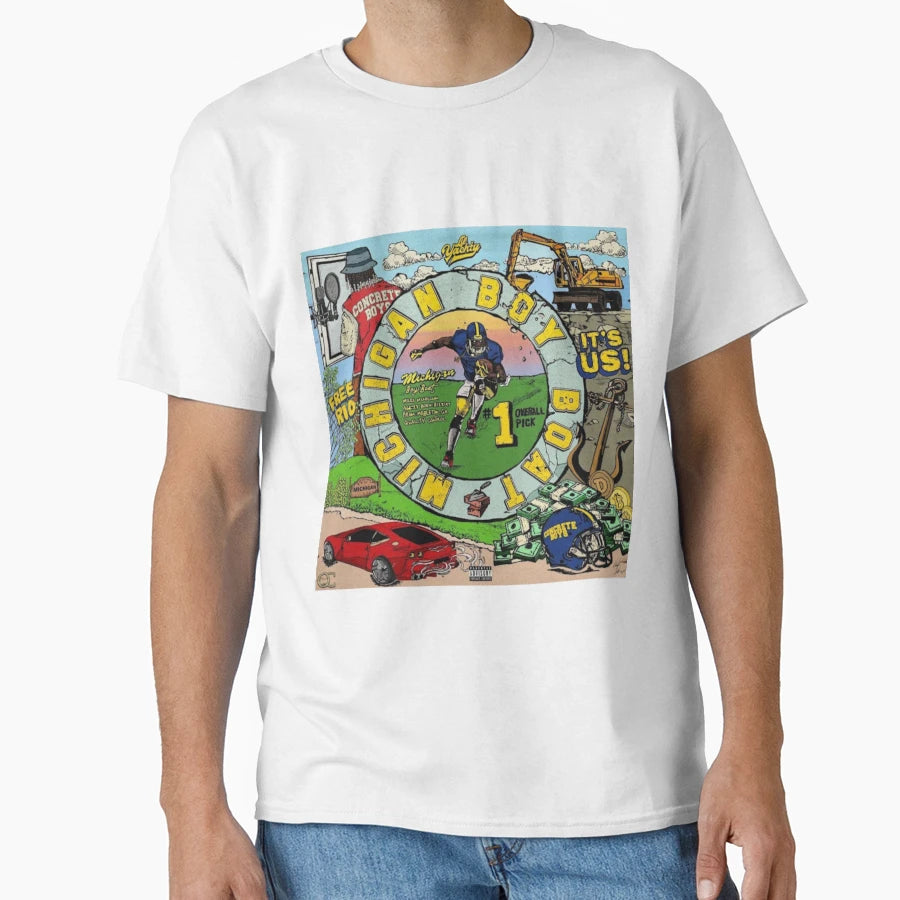 Lil Yachty Michigan Boat T-Shirt - Fun Novelty Design for Adults - T-Shirt, Sweatshirt, Hoodie