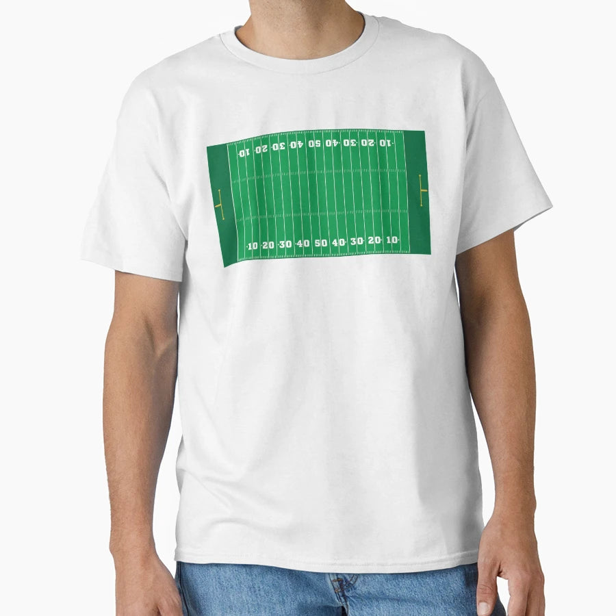 Football Field T-Shirt - Novelty Apparel for Adults - T-Shirt, Sweatshirt, Hoodie