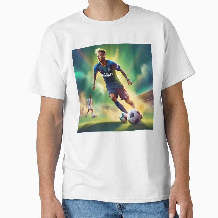 Neymar Brazil T-Shirt - Custom Art Print Unisex - T-Shirt, Sweatshirt, Hoodie
