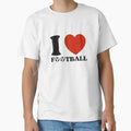 I Love Football T-Shirt - Custom Art Print Men Women - T-Shirt, Sweatshirt, Hoodie
