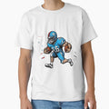 Cartoon Character Playing Football T-Shirt - Streetwear Style for Adults - T-Shirt, Sweatshirt, Hoodie