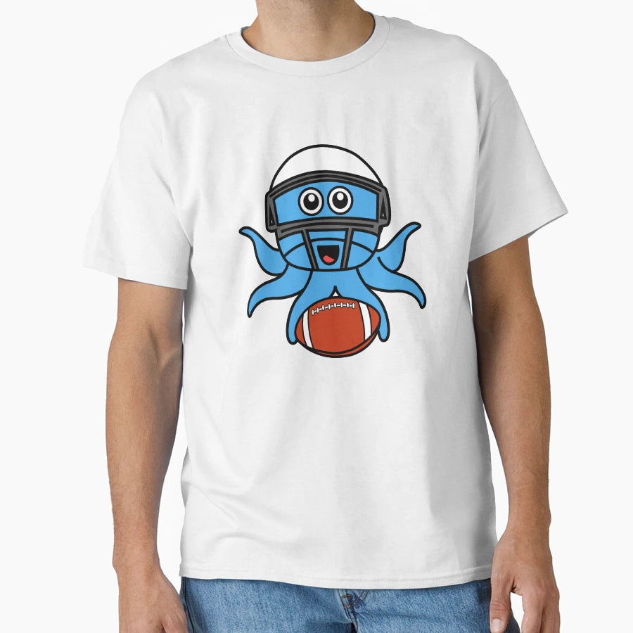 Octopia Art American Football Drawing T-Shirt - Graphic Print Men Women - T-Shirt, Sweatshirt, Hoodie