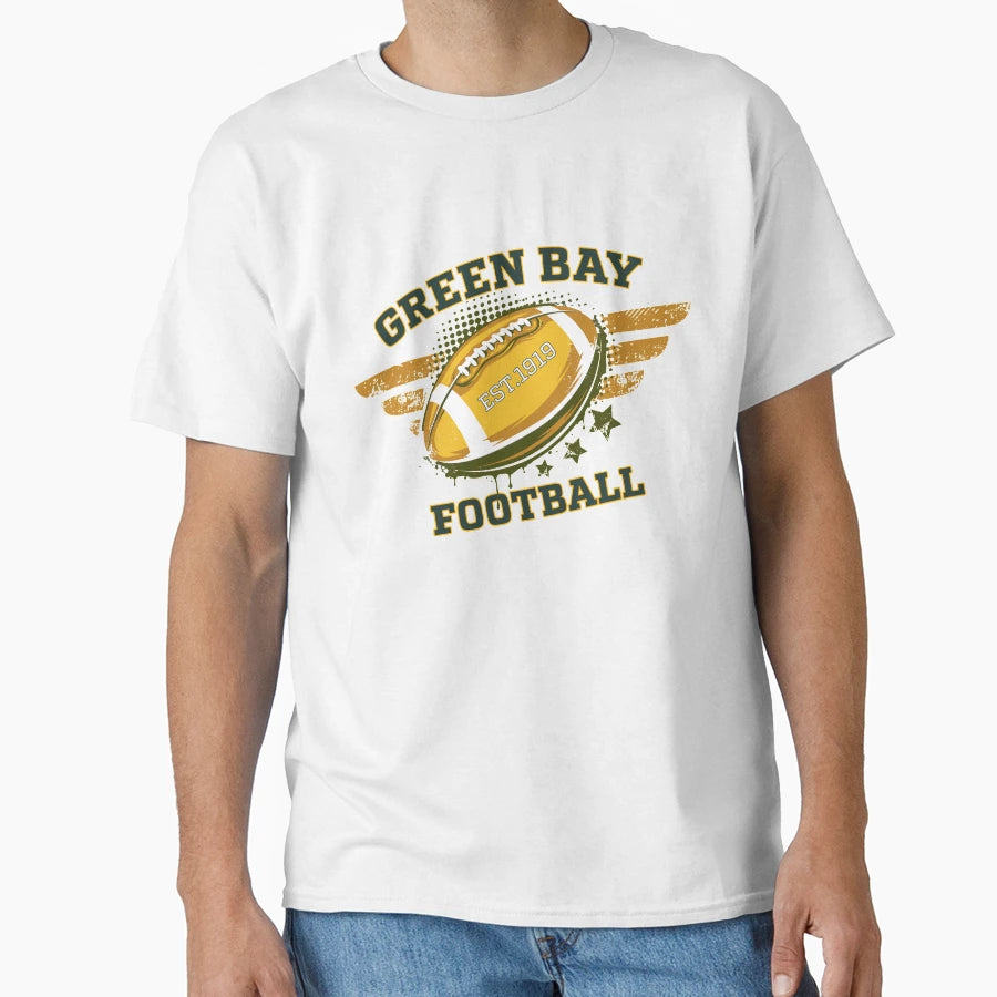 Green Bay Football T-Shirt - Aesthetic Graphic for Adults - T-Shirt, Sweatshirt, Hoodie