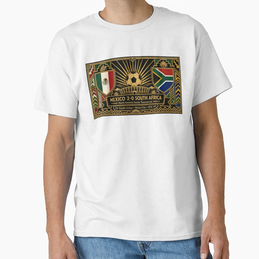 Deco Art Mexico Vs South Africa T-Shirt - Aesthetic Graphic Men Women - T-Shirt, Sweatshirt, Hoodie