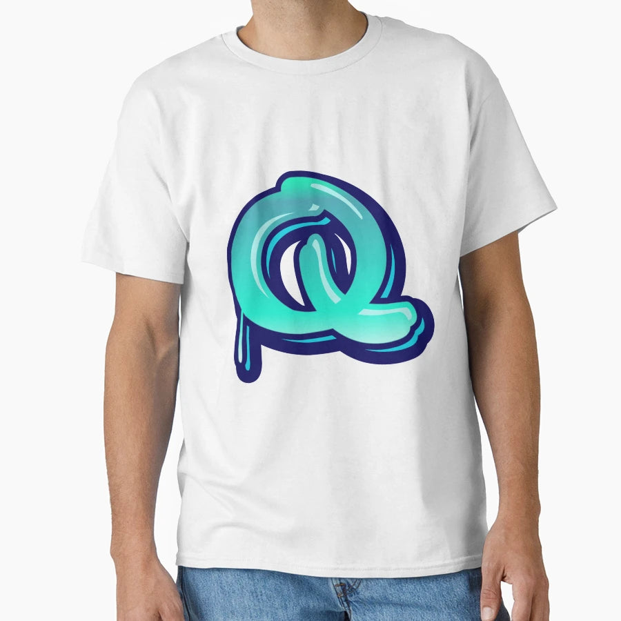 Alphabet Q Graffiti Letters Letter Q T-Shirt - Custom Art Print for Adults - T-Shirt, Sweatshirt, Hoodie