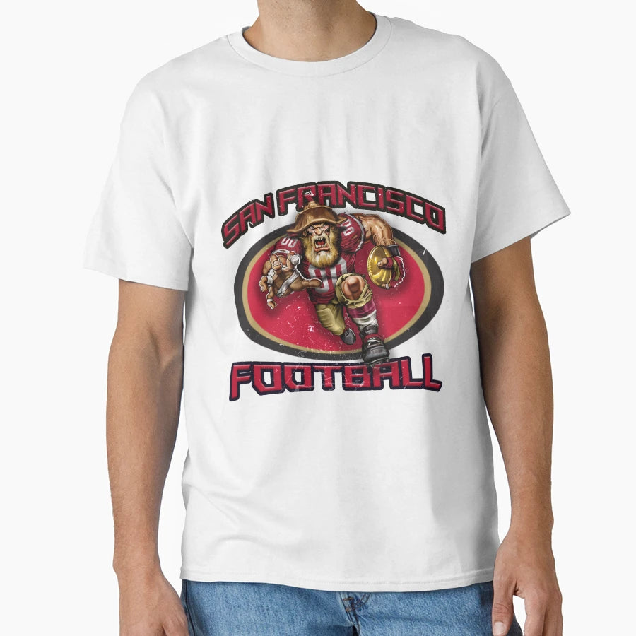 San Francisco Football T-Shirt - Custom Art Print for Adults - T-Shirt, Sweatshirt, Hoodie