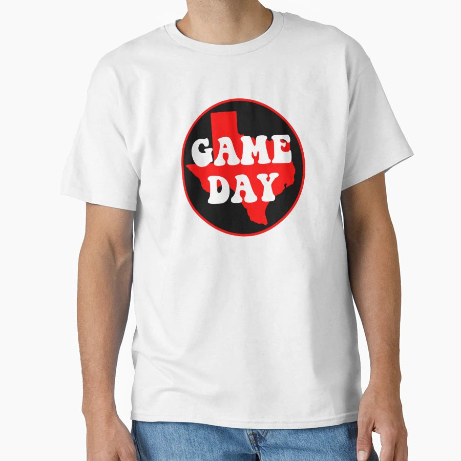 Red And Black Texas Game Day T-Shirt - Unique Graphic Unisex - T-Shirt, Sweatshirt, Hoodie