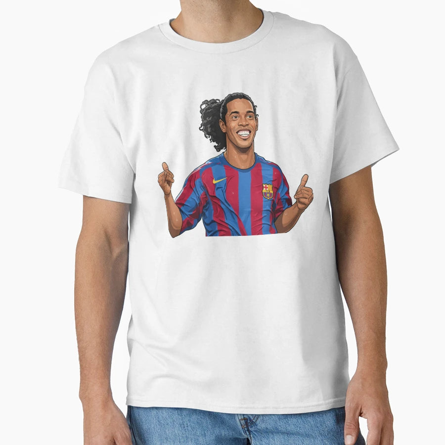 Magician Football Ronaldinho T-Shirt - Casual Everyday Wear for Adults - T-Shirt, Sweatshirt, Hoodie