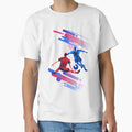 Geometric Soccer Duel Abstract Sports T-Shirt - Unique Graphic Men Women - T-Shirt, Sweatshirt, Hoodie