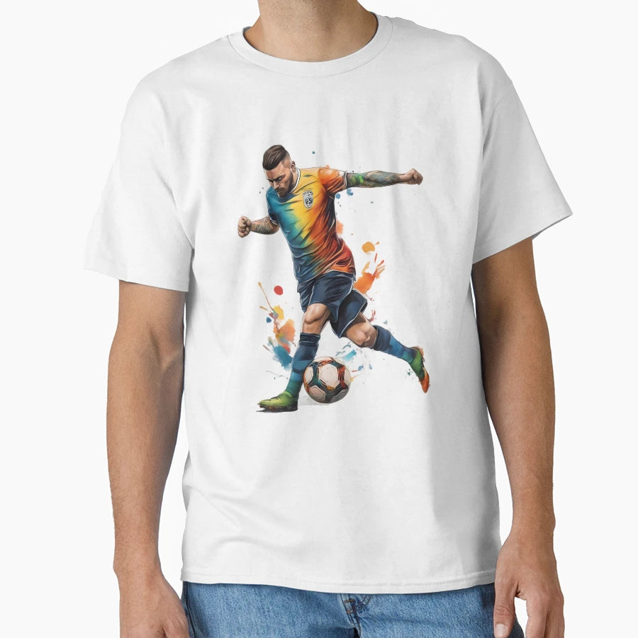 Football Soccer Player T-Shirt - Unique Graphic for Adults - T-Shirt, Sweatshirt, Hoodie
