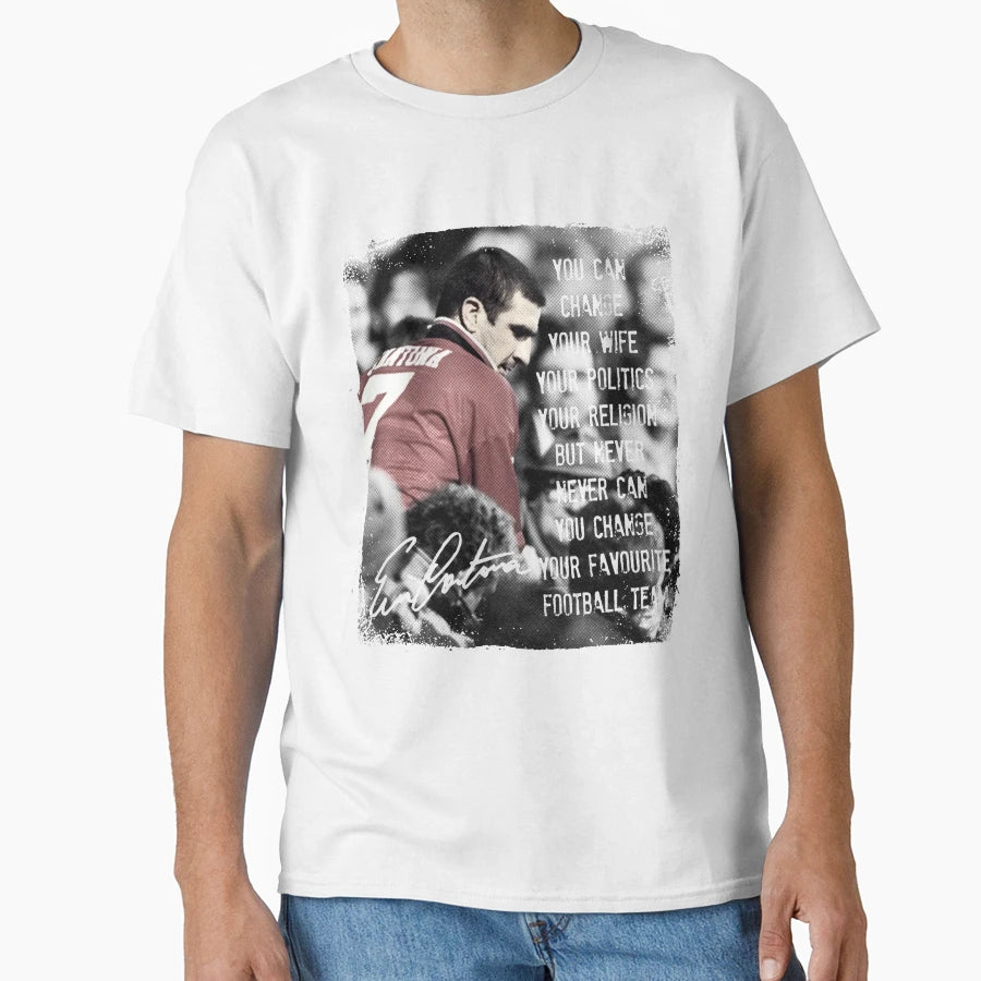 Eric Cantona T-Shirt - Aesthetic Graphic for Adults - T-Shirt, Sweatshirt, Hoodie