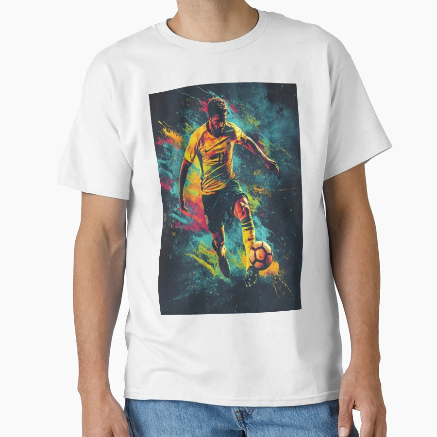 Abstract Depiction Football Player T-Shirt - Minimalist Print for Adults - T-Shirt, Sweatshirt, Hoodie