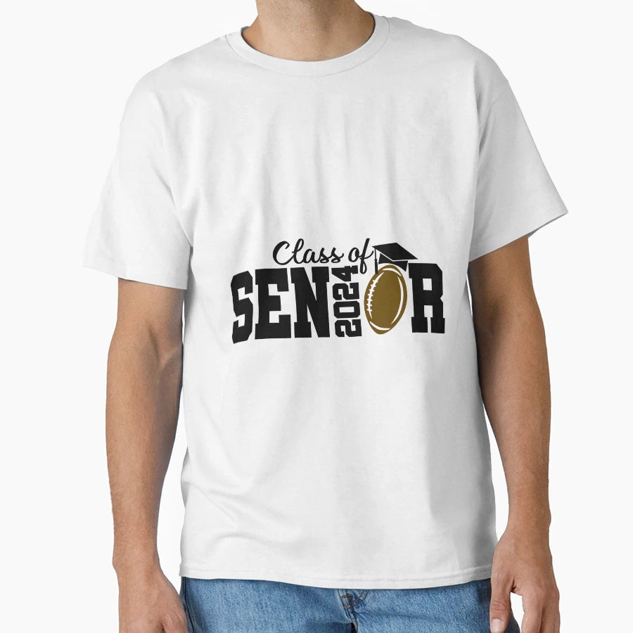 Class 2024 Senior T-Shirt - Minimalist Print Men Women - T-Shirt, Sweatshirt, Hoodie