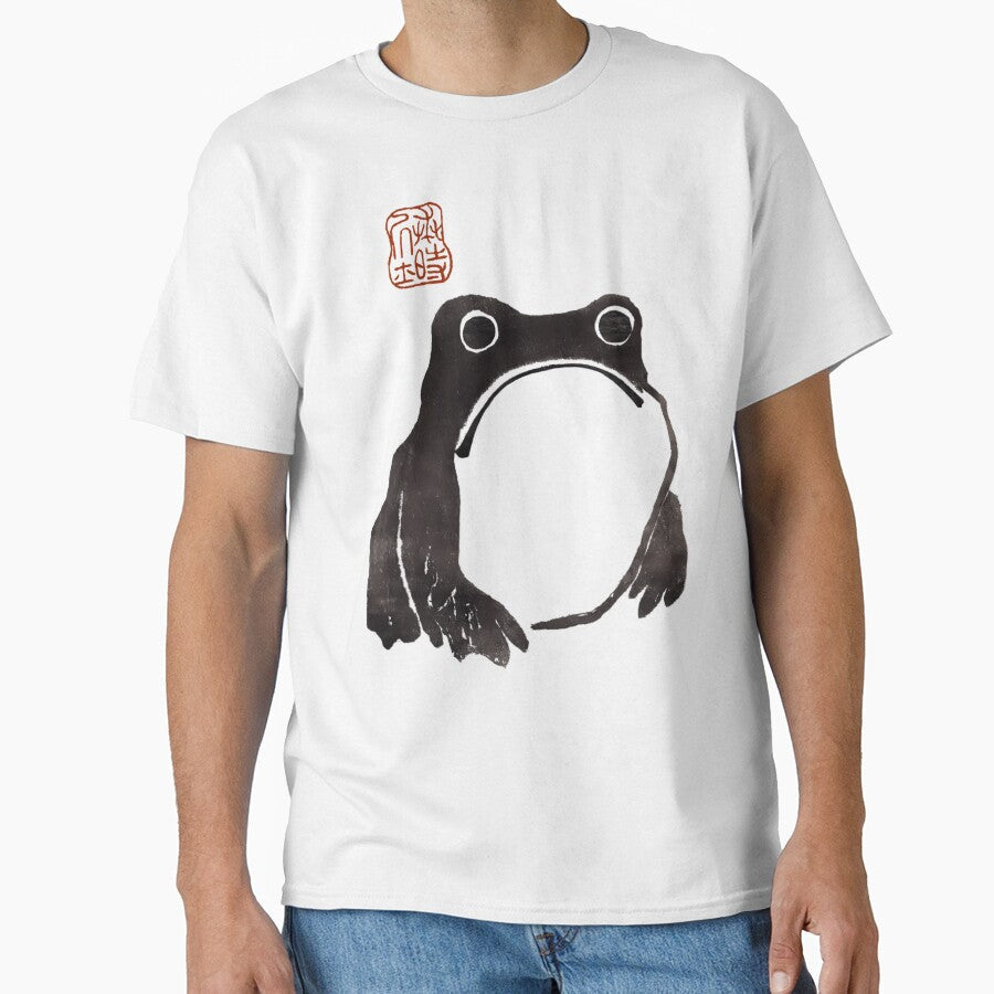 Cute Cottagecore Frog Grumpy Japanese by uycjqwpz24 - Adult & Kids T-Shirts, Sweatshirts & Hoodies apparel design preview 1
