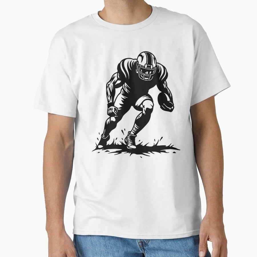 American Football Player T-Shirt - Unique Graphic Unisex - T-Shirt, Sweatshirt, Hoodie