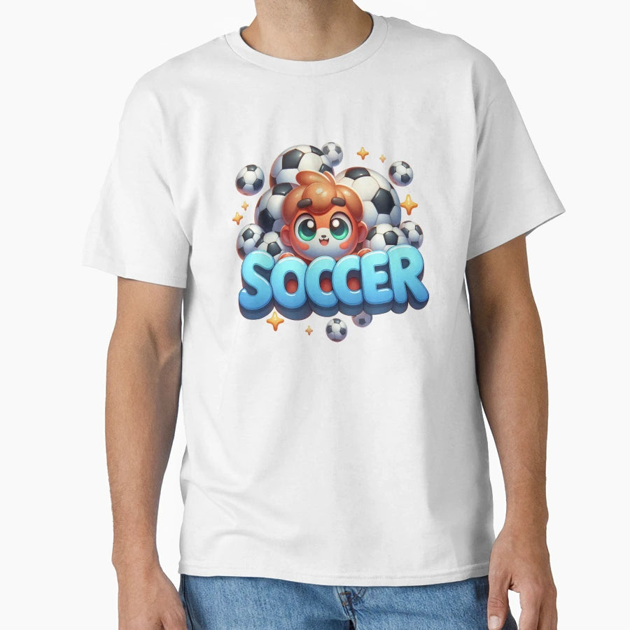 Soccer T-Shirt - Minimalist Print Men Women - T-Shirt, Sweatshirt, Hoodie
