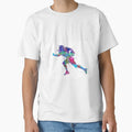 American Football Player Watercolor T-Shirt - Trendy Graphic Men Women - T-Shirt, Sweatshirt, Hoodie