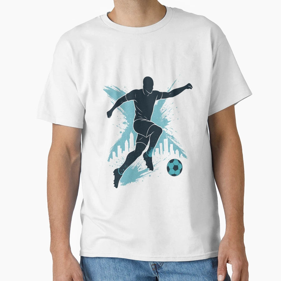 Urban Soccer Kick Dynamic City Street T-Shirt - Graphic Print Men Women - T-Shirt, Sweatshirt, Hoodie