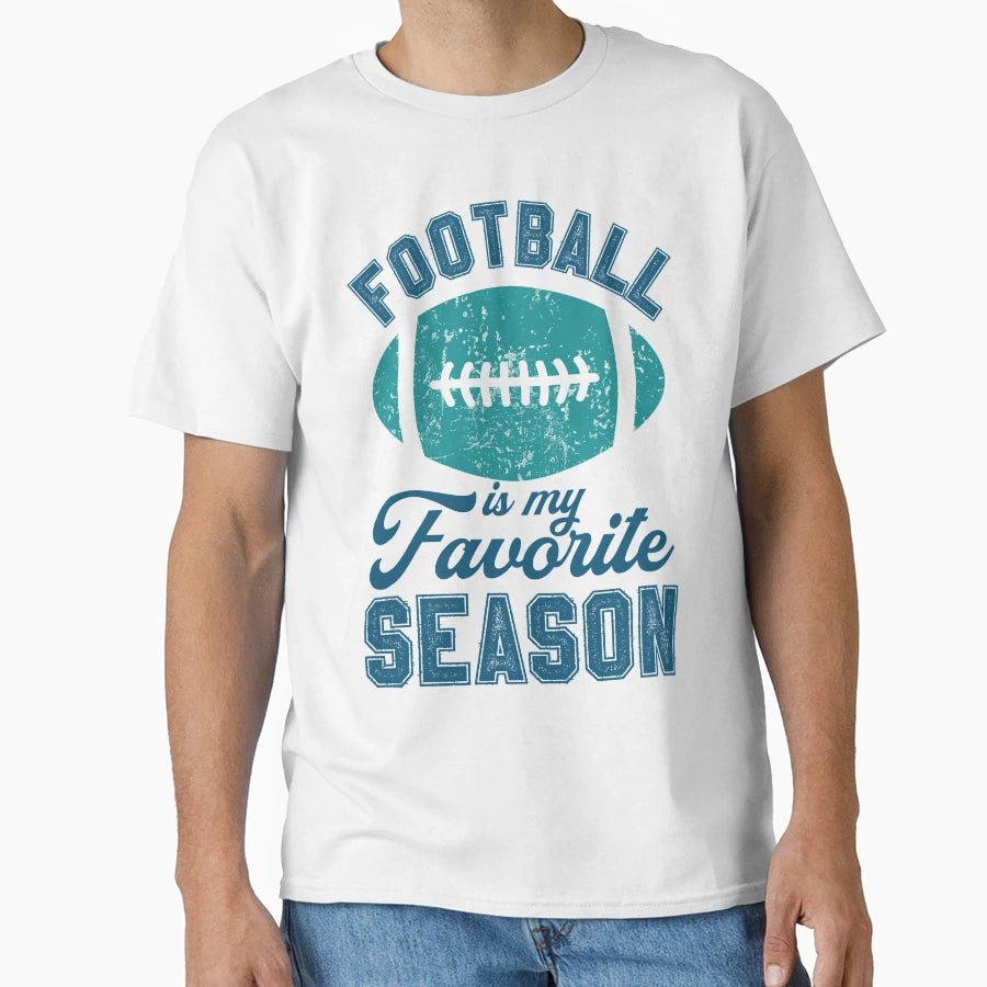 Football Favorite Dolphins Season T-Shirt - Novelty Apparel for Adults - T-Shirt, Sweatshirt, Hoodie