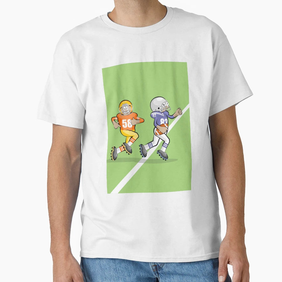 American Football Player Conquering T-Shirt - Aesthetic Graphic Men Women - T-Shirt, Sweatshirt, Hoodie