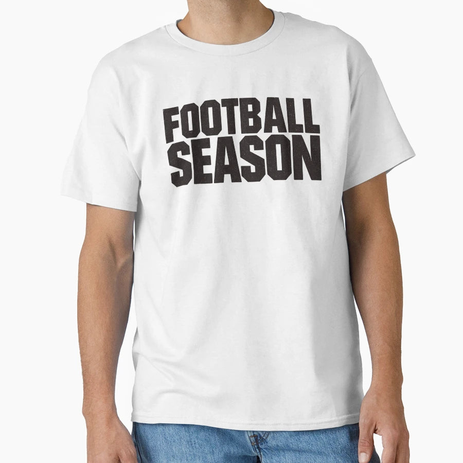 Distressed Bold Football Season T-Shirt - Aesthetic Graphic for Adults - T-Shirt, Sweatshirt, Hoodie