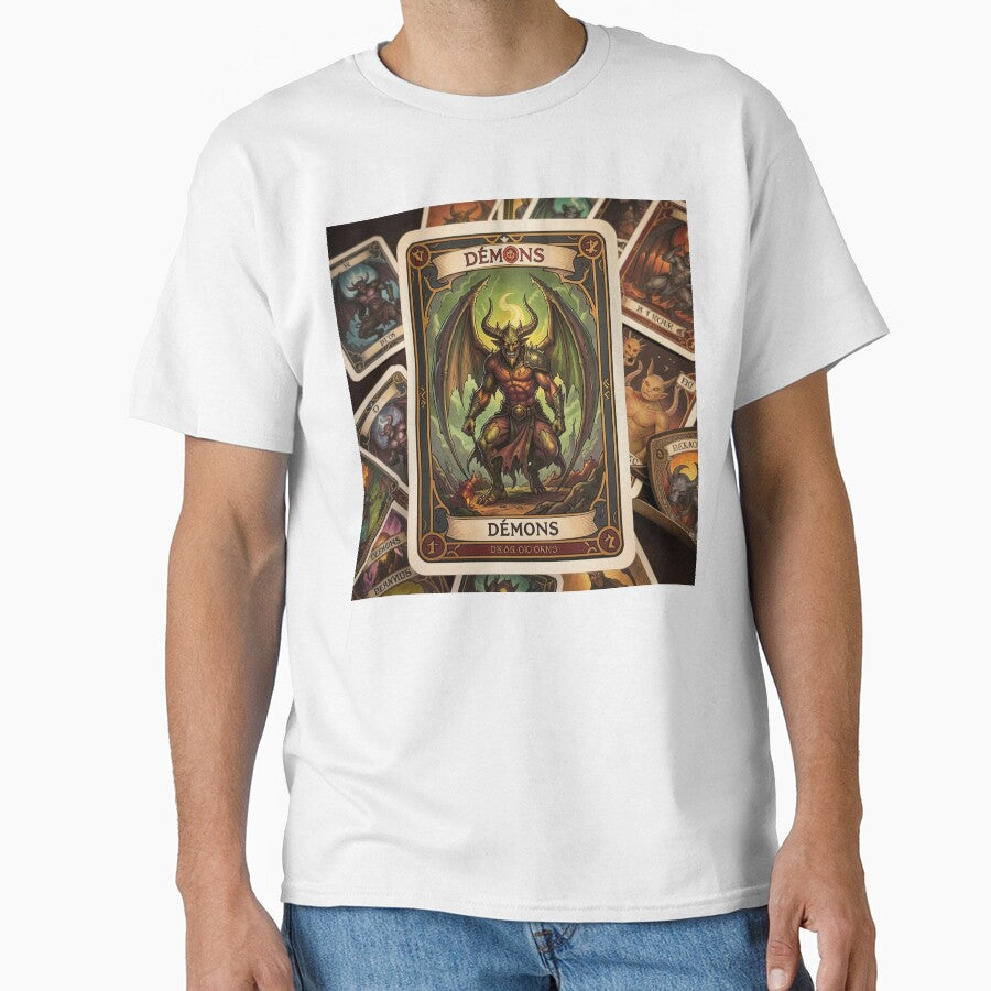 Fantasy Demon Card Dark Tarot Style Illustration by - Adult & Kids T-Shirts, Sweatshirts & Hoodies apparel design preview 1