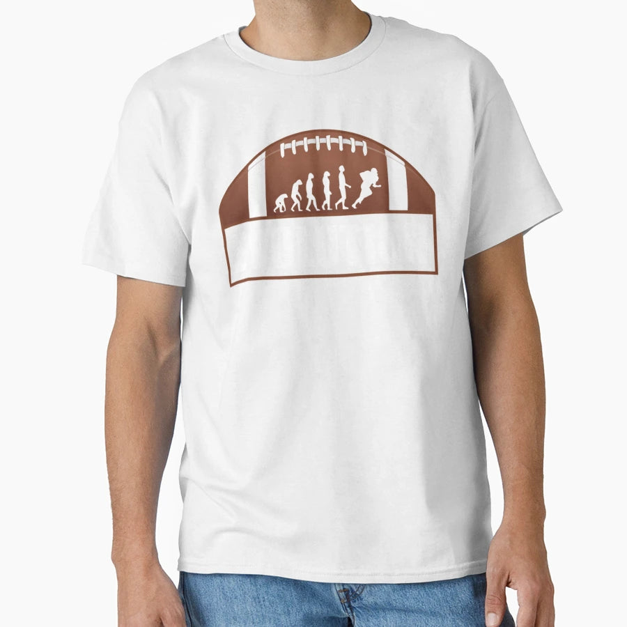 Football Evolution Human T-Shirt - Unique Graphic Men Women - T-Shirt, Sweatshirt, Hoodie