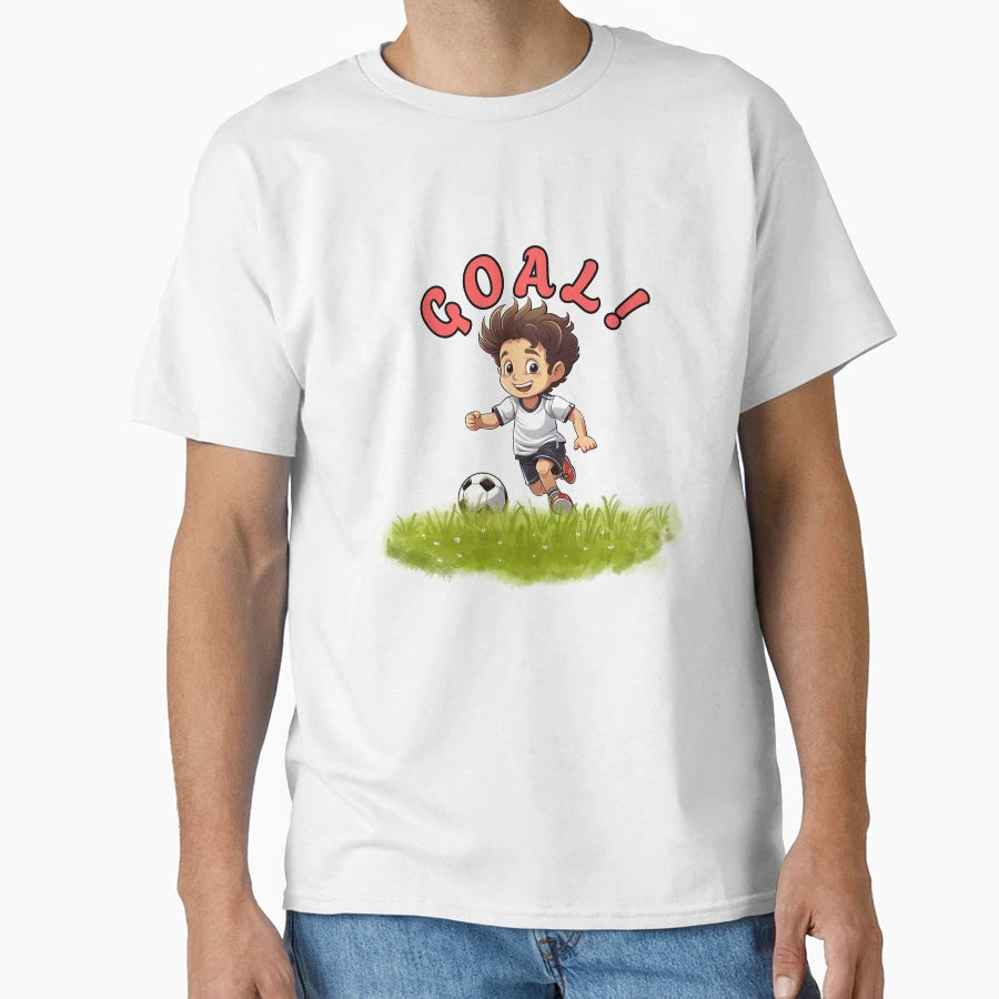 Goal Soccer Cartoon Fun Football T-Shirt - Novelty Apparel Unisex - T-Shirt, Sweatshirt, Hoodie