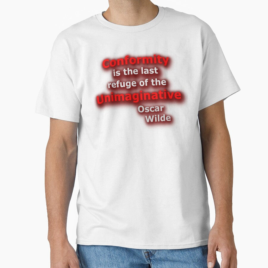 Conformity... Oscar Wilde (AT) by OleKurmudgeon - Adult & Kids T-Shirts, Sweatshirts & Hoodies apparel design preview 1