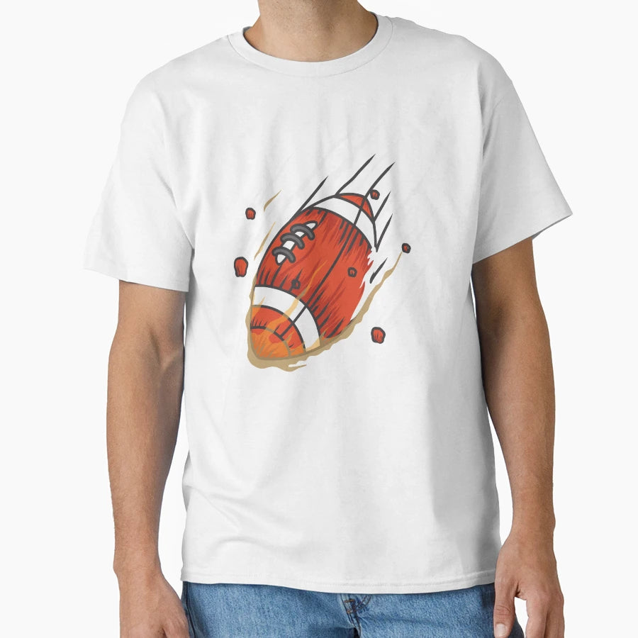 Rocket Football T-Shirt - Novelty Apparel Men Women - T-Shirt, Sweatshirt, Hoodie