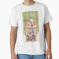 Kawaii rabbit and Bobba tea Phone cover stickers by - Adult & Kids T-Shirts, Sweatshirts & Hoodies apparel design preview 1