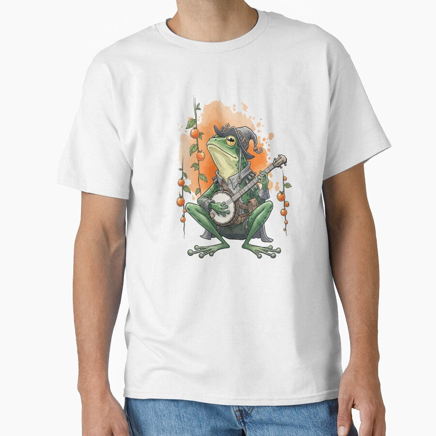 A Funny Toad and His Banjo by StudioJohan - Adult & Kids T-Shirts, Sweatshirts & Hoodies apparel design preview 1