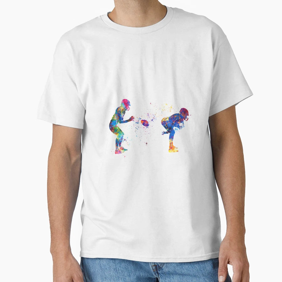 American Football Players T-Shirt - Fun Novelty Design for Adults - T-Shirt, Sweatshirt, Hoodie