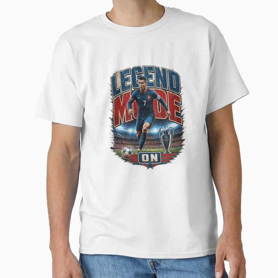 Legend Mode Soccer Champion T-Shirt - Casual Everyday Wear for Adults - T-Shirt, Sweatshirt, Hoodie