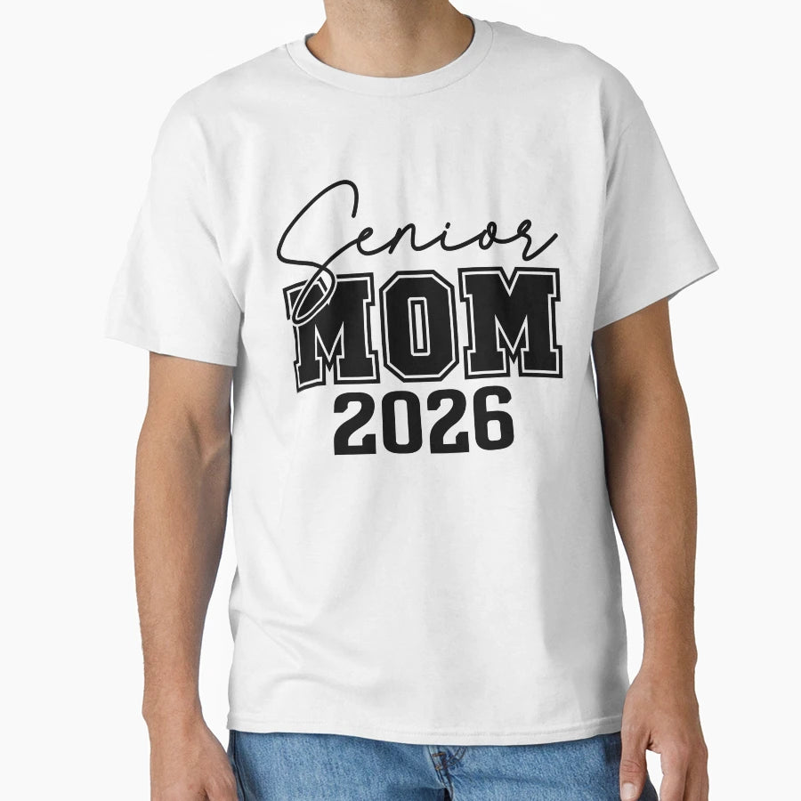 Gift Proud Mom High School Senior T-Shirt - Graphic Print for Adults - T-Shirt, Sweatshirt, Hoodie