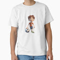 Cartoon Playing Football T-Shirt - Trendy Graphic Unisex - T-Shirt, Sweatshirt, Hoodie