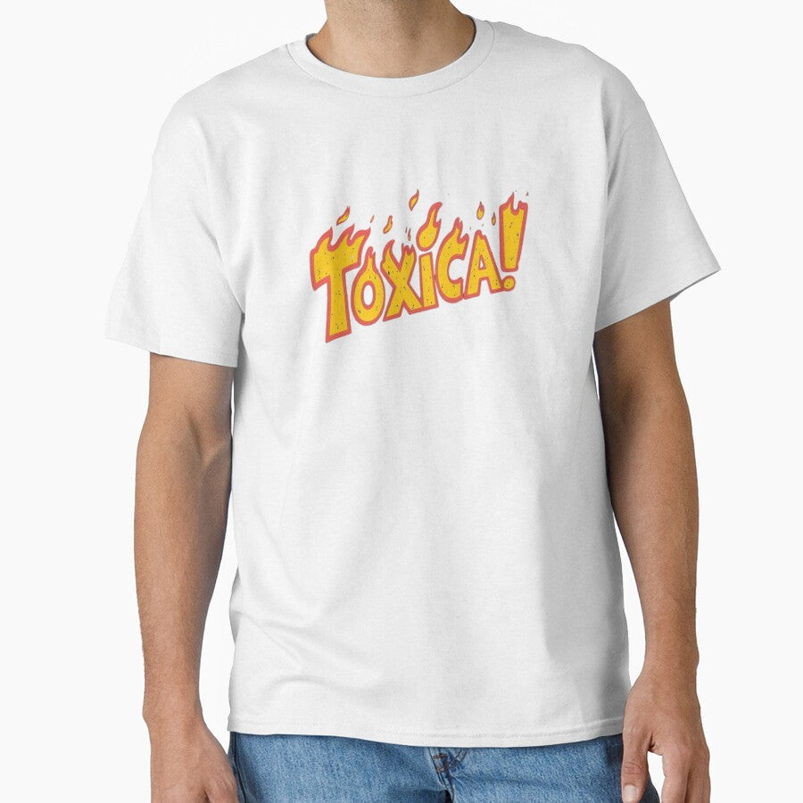 Toxica Flaming Typography Design Bold Statement - Adult & Kids T-Shirts, Sweatshirts & Hoodies apparel design preview 1