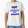 Blue Football Fan Material T-Shirt - Graphic Print Unisex - T-Shirt, Sweatshirt, Hoodie