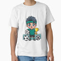 Charming Champion Cartoon Athlete T-Shirt - Graphic Print Unisex - T-Shirt, Sweatshirt, Hoodie