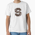 Personalized Football Initial S T-Shirt - Graphic Print Men Women - T-Shirt, Sweatshirt, Hoodie