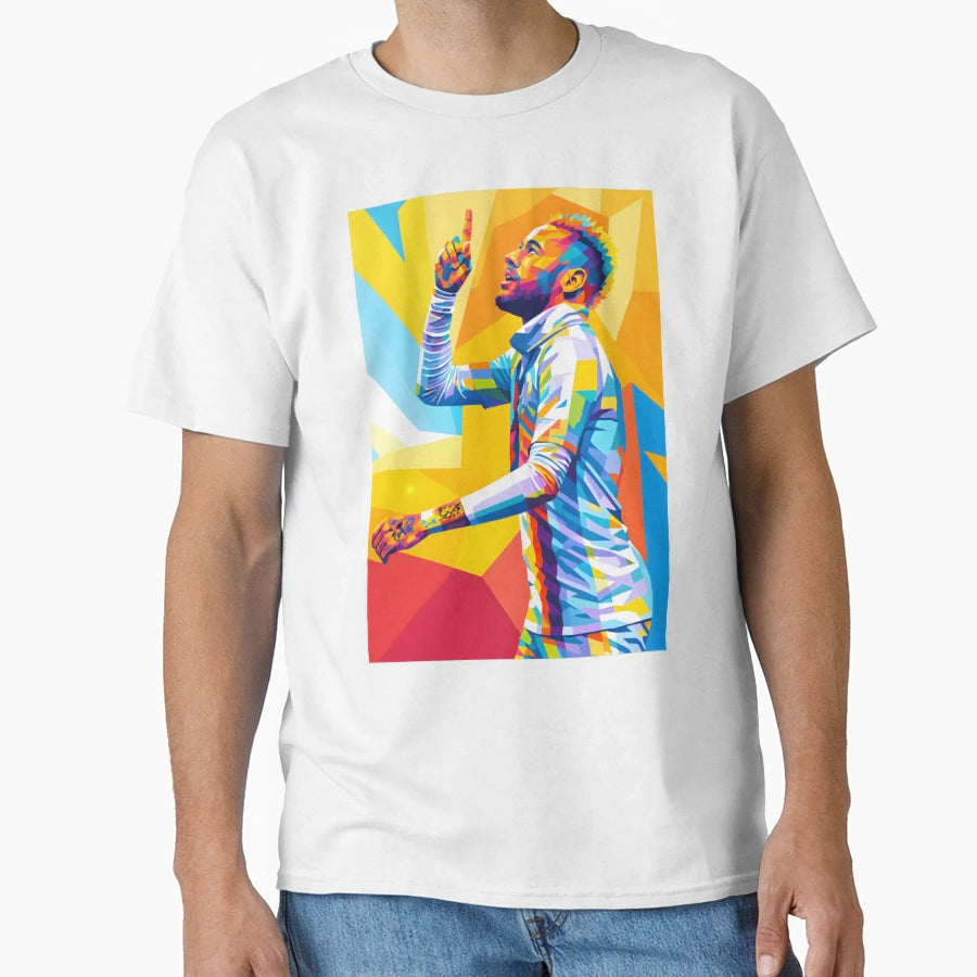 Neymar Pop Art T-Shirt - Casual Everyday Wear Men Women - T-Shirt, Sweatshirt, Hoodie