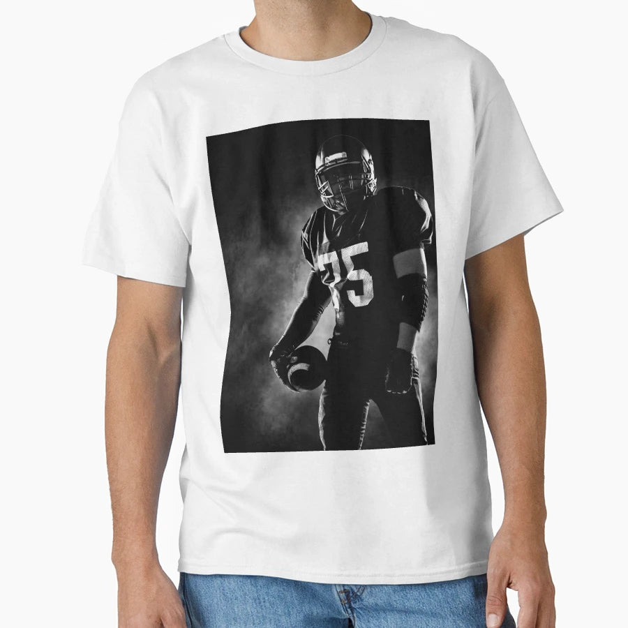 American Football Sportsman T-Shirt - Aesthetic Graphic Unisex - T-Shirt, Sweatshirt, Hoodie