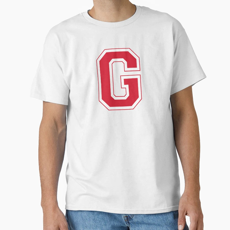 Red Varsity Letter G T-Shirt - Novelty Apparel Unisex - T-Shirt, Sweatshirt, Hoodie