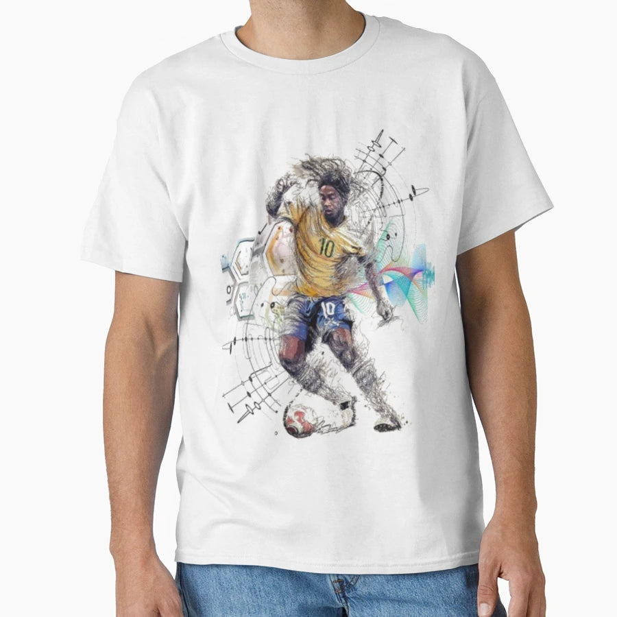 Ronaldin Foot Playmaker T-Shirt - Minimalist Print for Adults - T-Shirt, Sweatshirt, Hoodie
