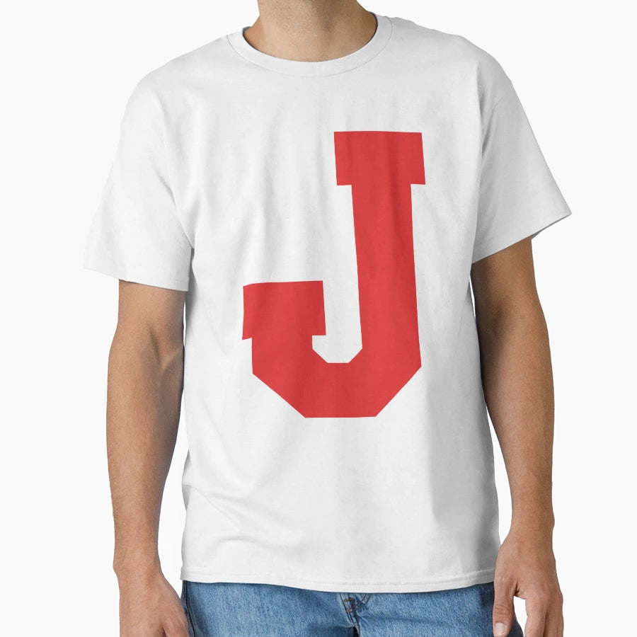 Alphabet Red J Sports Letter J T-Shirt - Aesthetic Graphic Unisex - T-Shirt, Sweatshirt, Hoodie