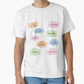 Сolorful watercolor clouds with positive affirmations - Adult & Kids T-Shirts, Sweatshirts & Hoodies apparel design preview 1